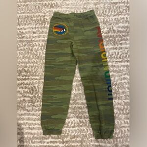 Aviator Nation Kids camo sweatpants, size 14. Run small.
